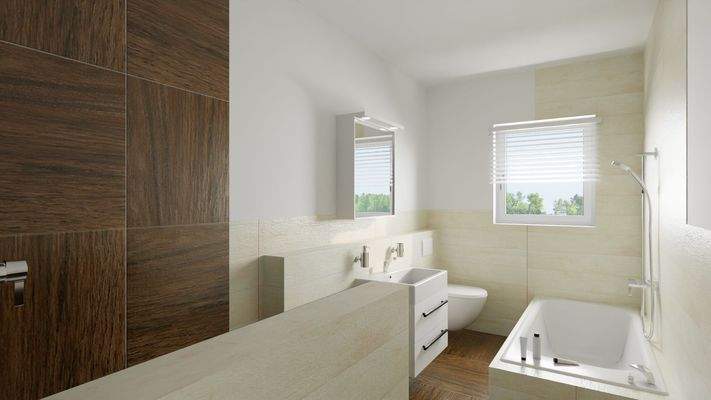 Vollbad 1.OG mit Fenster