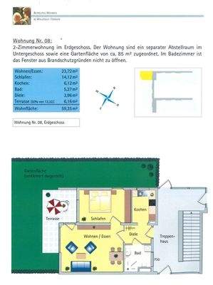 Grundriss+Wohnfächenberechnung
