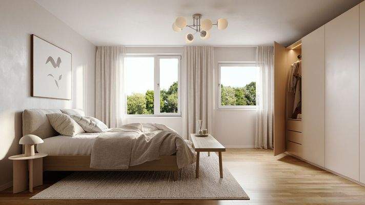 Großzügiges Schlafzimmer