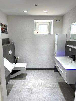 Ausstellungshalle mit Besuchertoilette CSM kompri.