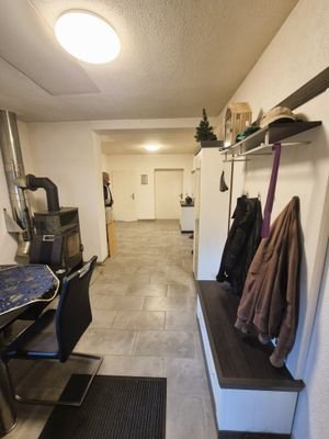 Wohnbereich Flur mit Kamin