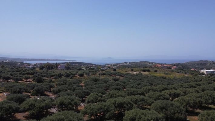 Kreta, Chorafakia Chania: Grundstück mit Meer- und Bergblick zum Verkauf