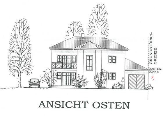 Modernisierungsplan: Ansicht Osten