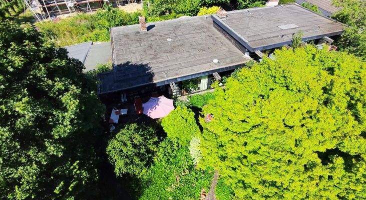 Hausansicht aus der Vogelperspektive