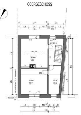 Grundriss Obergeschoss Badergasse 10