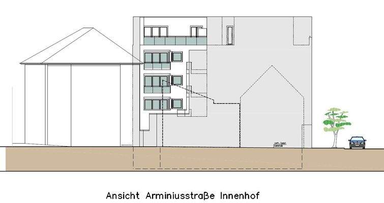 Ansicht Innenhof West