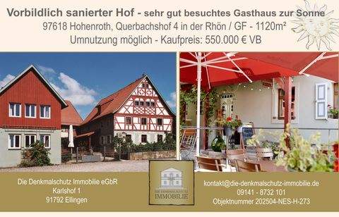 Hohenroth Gastronomie, Pacht, Gaststätten