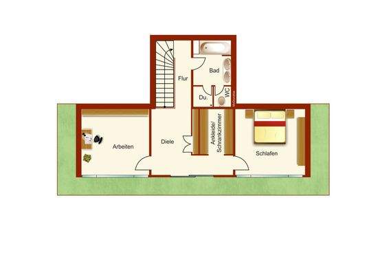 Obergeschoss (n. maßstäblich)