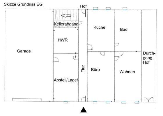 Grundriss EG Skizze