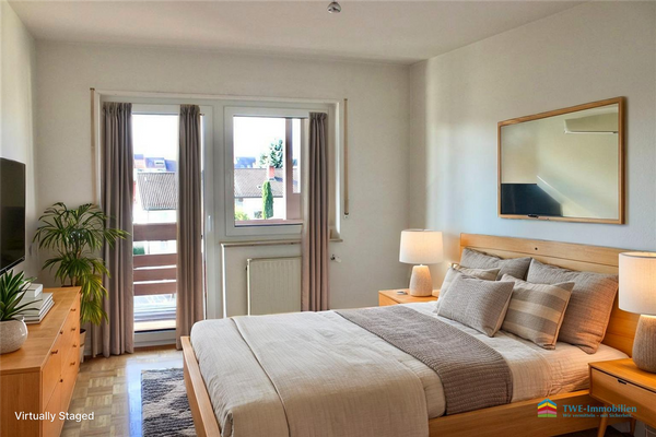 Schlafzimmer EG - virtually staged