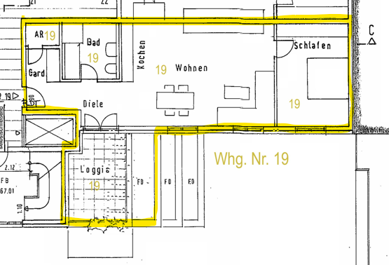 Grundriss Whg. 19