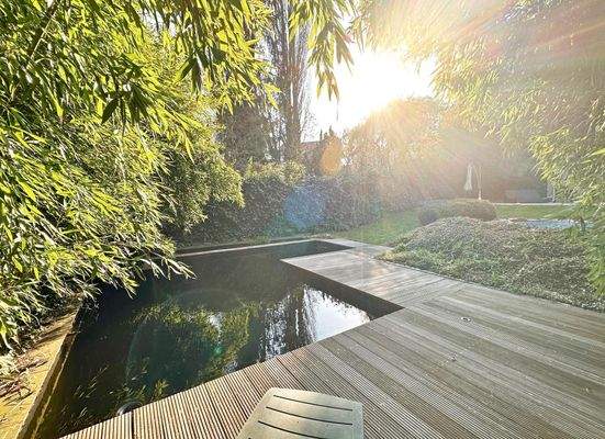 Feierabend genießen am eigenen Teich
