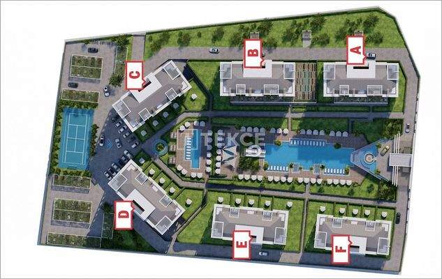 Apartments in a Complex with Rich Facilities in Alanya