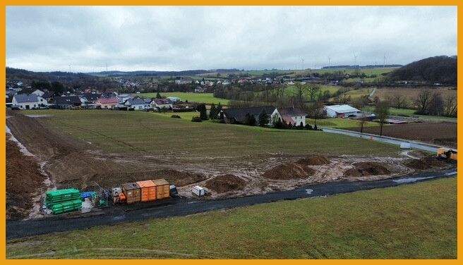 Blick auf das Neubaugebiet