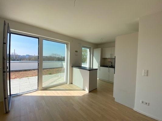 Küche Blick zur Terrasse