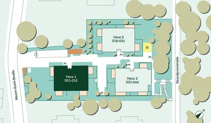 Lage der Ferienwohnung im Quartier