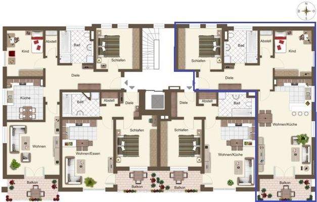 Grundriss Whg. Nr. 5