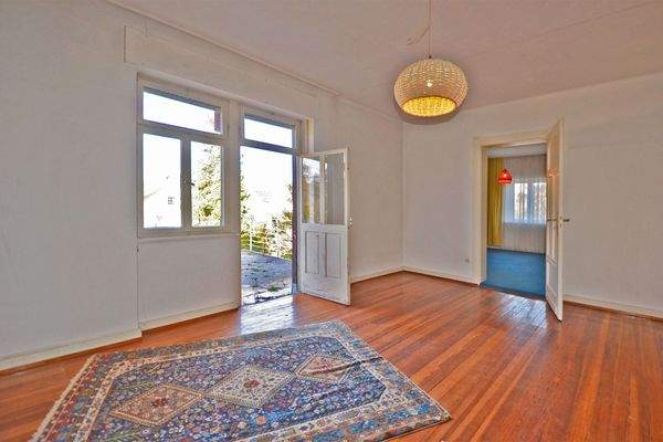 Schlafzimmer mit Dachterrasse