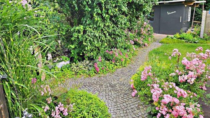 Garten im Sommer 