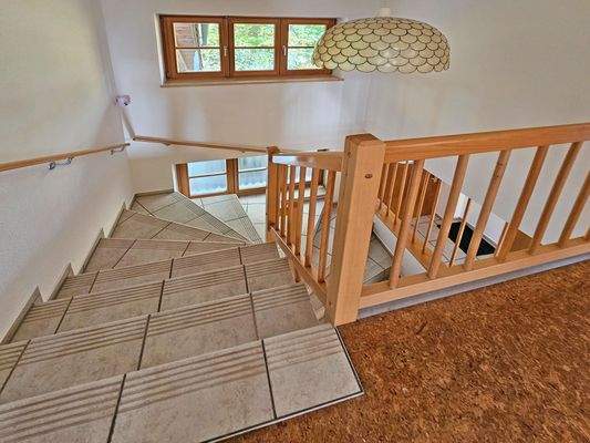 Treppe Obergeschoss in Erdgeschoss