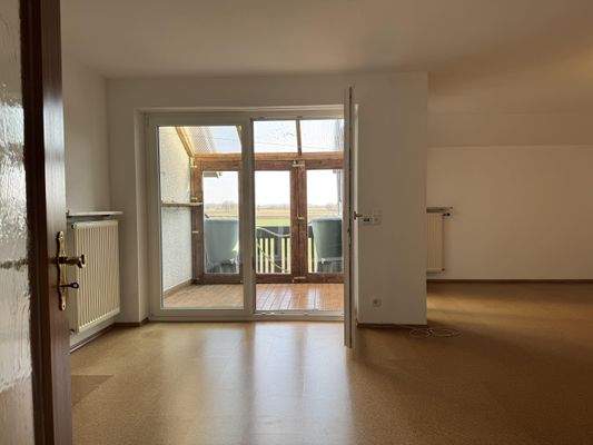 Schlafzimmer Blick Balkon