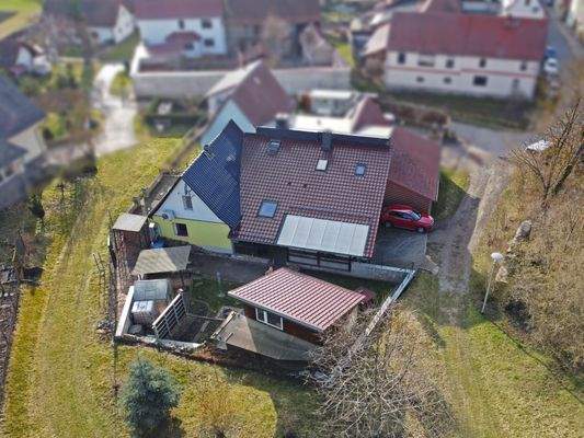 Blick auf das Grundstück