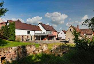 Blick aufs Wohnhaus