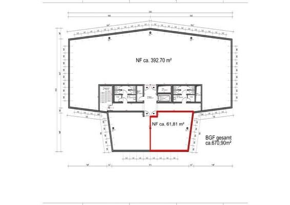 Grundriss Gewerbeeinheit