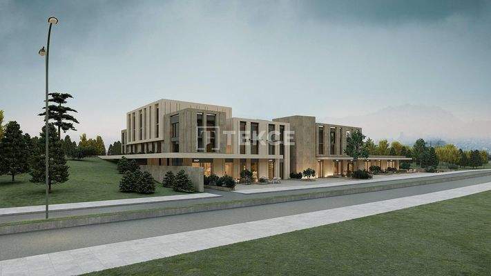 Shops and Offices on the Main Street in İncek Ankara