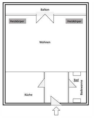 Grundriss - nicht maßstabsgetreu