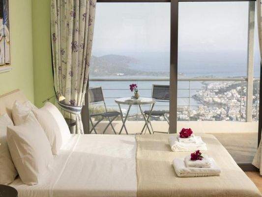 Kreta - Pano Elounda - luxuriöse Villa mit Pool und Panorama Meerblick auf die Mirabello Bucht