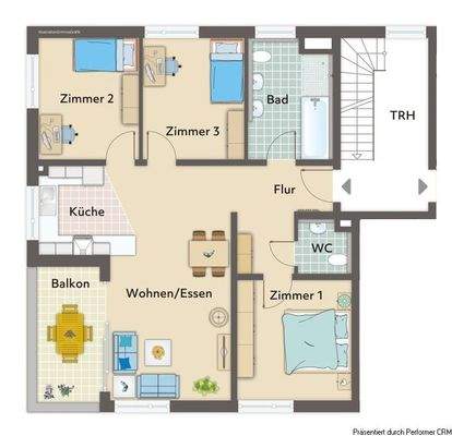 OG Wohnung 2 Grundriss