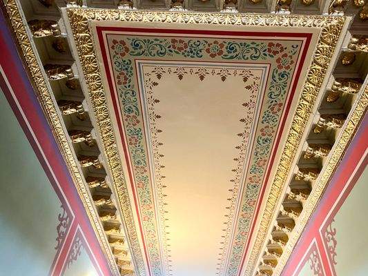 Stuckelemente im Treppenhaus