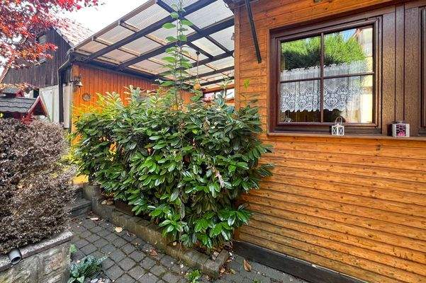 Seitenasicht Terrasse