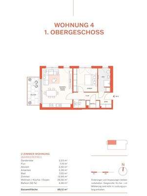 Grundriss Wohnung 4