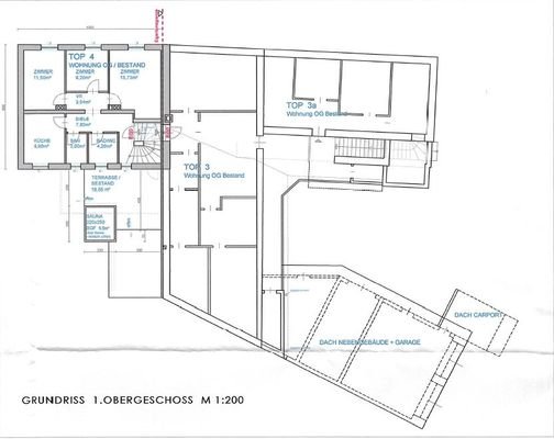 Grundrissplan Obergeschoss