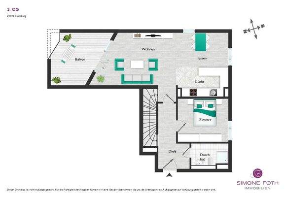 Grundriss 3. OG Exposé