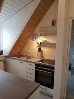 Die offene Einbauküche