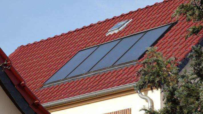 Solarheizungsunterstützung