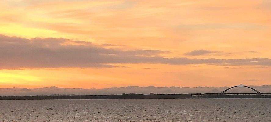 Blick auf die Fehmarnsundbrück