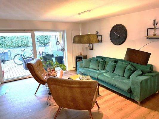 Wohnzimmer mit Kamin