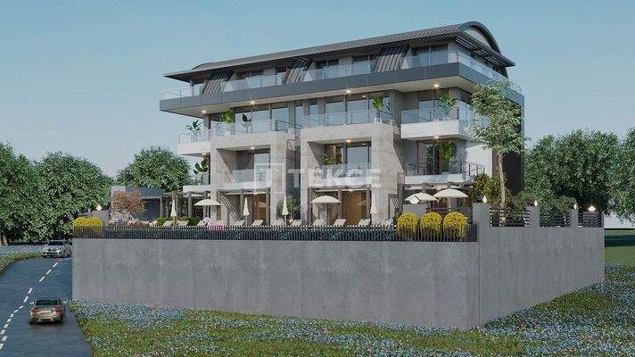 Chic Apartments with City View in a Complex with Amenities in Alanya