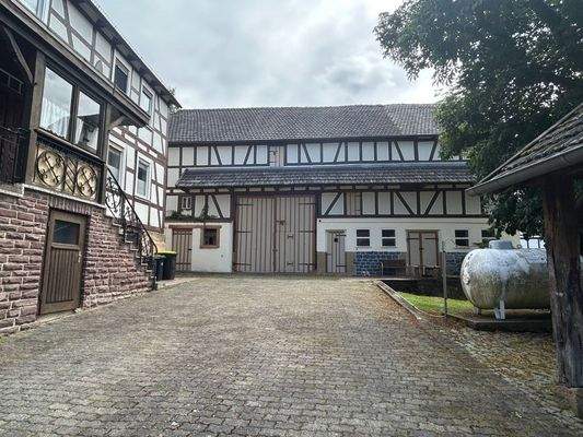 Blick auf die Scheune