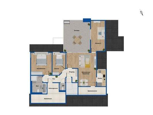 Grundriss Obergeschoss