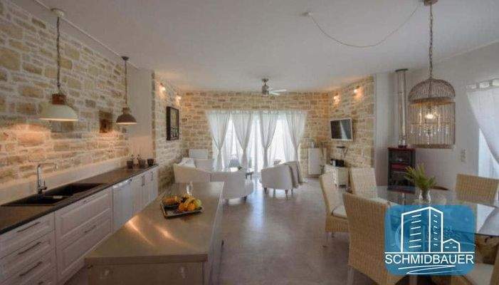 Kreta, Pitsidia: Wunderbare Villa mit Pool und Blick auf die Berge von Psiloritis