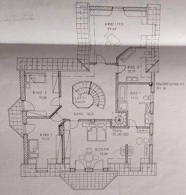 Grundriss Obergeschoß