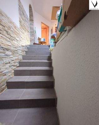 Treppe zum Dachgeschoß