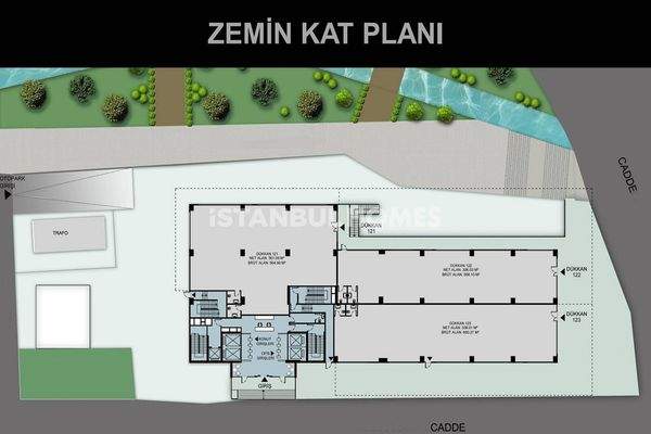 Well Located Offices and Shops in İstanbul Atasehir