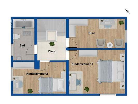 Grundriss Obergeschoss