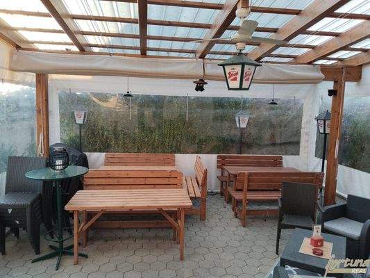 Gastgarten überdachter Bereich